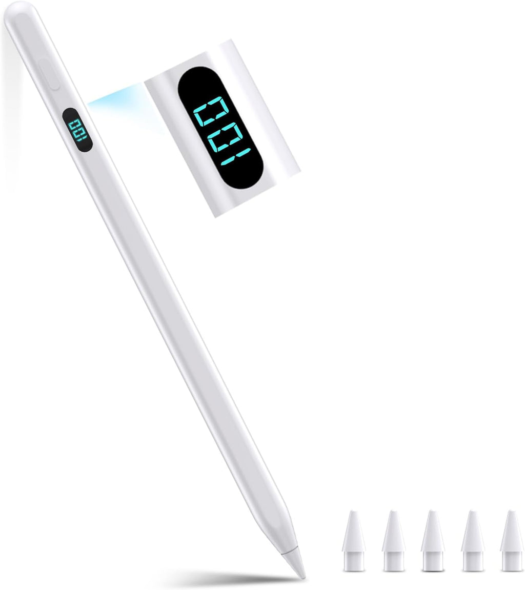 Stylus Pencil Magnétique pour iPad — Anti-Paume, Détection d'Inclinaison, Charge USB-C Rapide