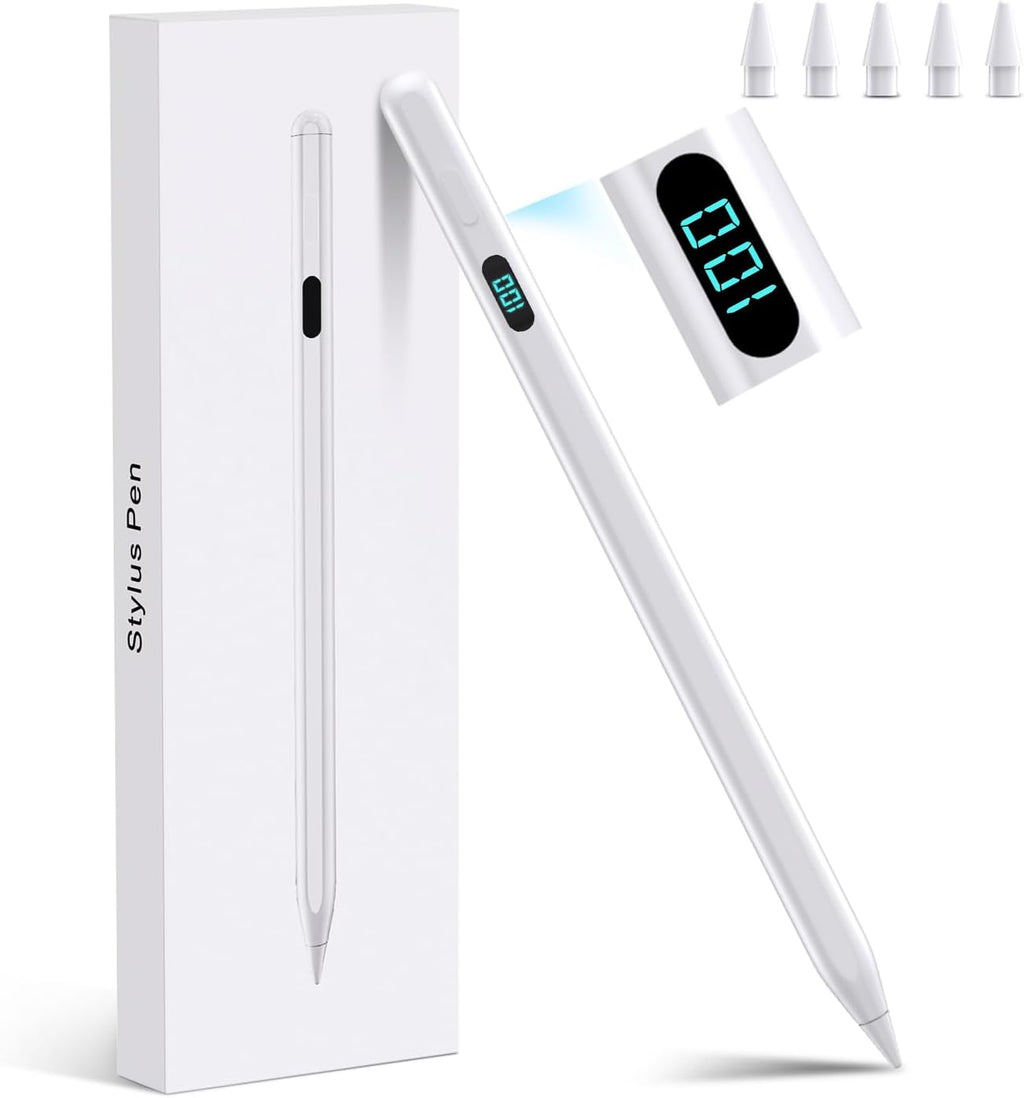 Stylus Pencil Magnétique pour iPad — Anti-Paume, Détection d'Inclinaison, Charge USB-C Rapide