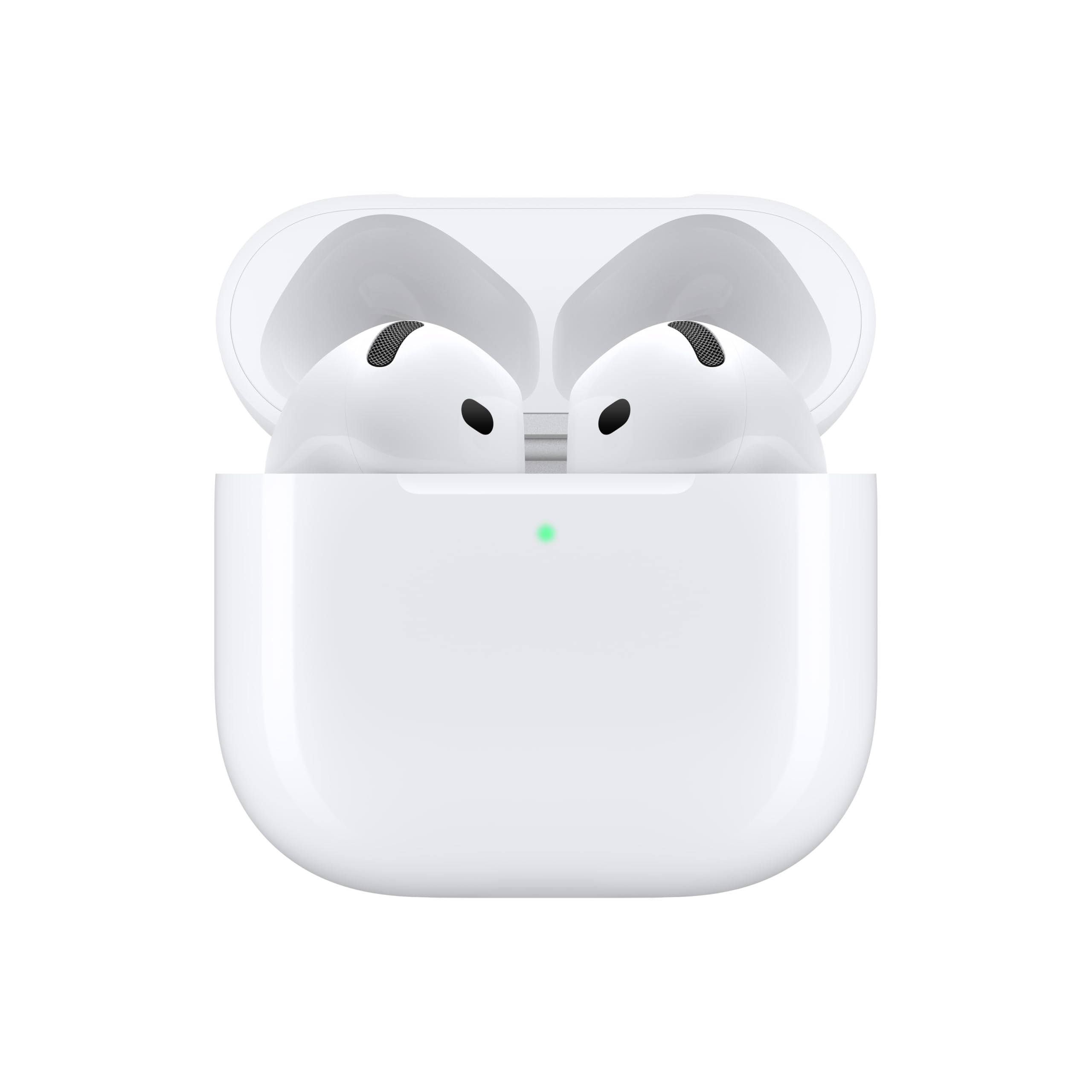 Apple AirPods 4 Wireless Earbuds, Bluetooth Headphones, with Active Noise Cancellation, Adaptive Audio, Transparency Mode, Personalized Spatial Audio, USB-C Charging Case with AppleCare+ (2 Years)