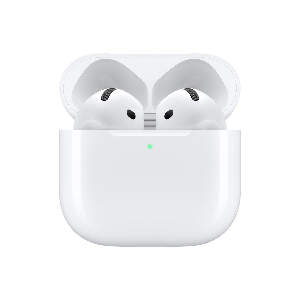 Apple AirPods 4 Wireless Earbuds, Bluetooth Headphones, with Active Noise Cancellation, Adaptive Audio, Transparency Mode, Personalized Spatial Audio, USB-C Charging Case with AppleCare+ (2 Years)