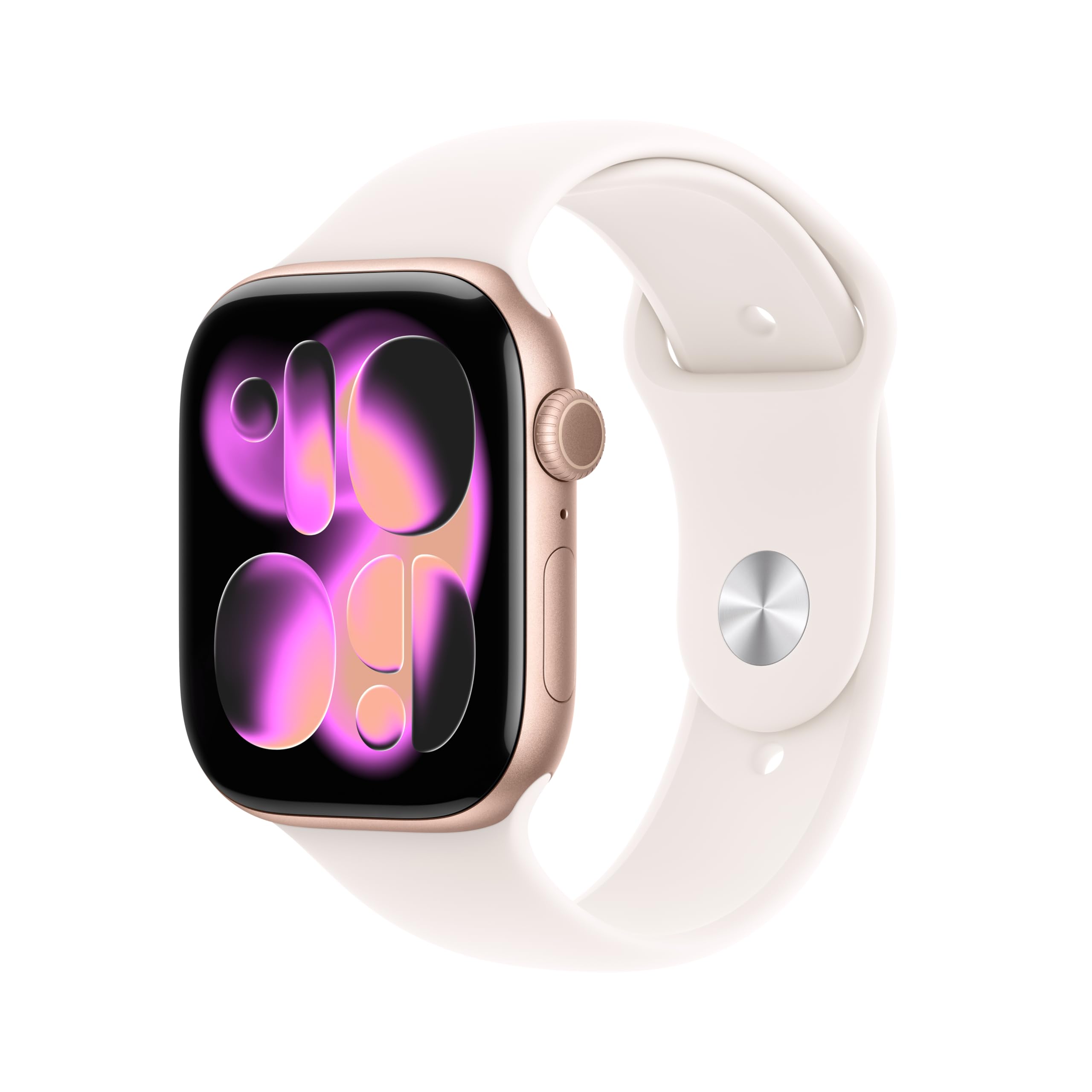 Apple Watch Series 11 [GPS 42mm] Smartwatch with Jet Black Aluminum Case with Black Sport Band - S/M. Sleep Score, Fitness Tracker, Health Monitoring, Always-On Display, Water Resistant