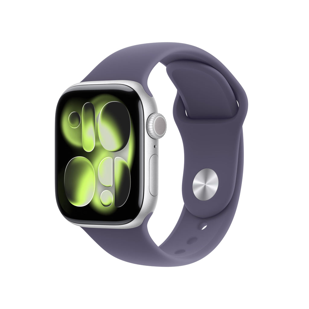 Apple Watch Series 11 [GPS 42mm] Smartwatch with Jet Black Aluminum Case with Black Sport Band - S/M. Sleep Score, Fitness Tracker, Health Monitoring, Always-On Display, Water Resistant