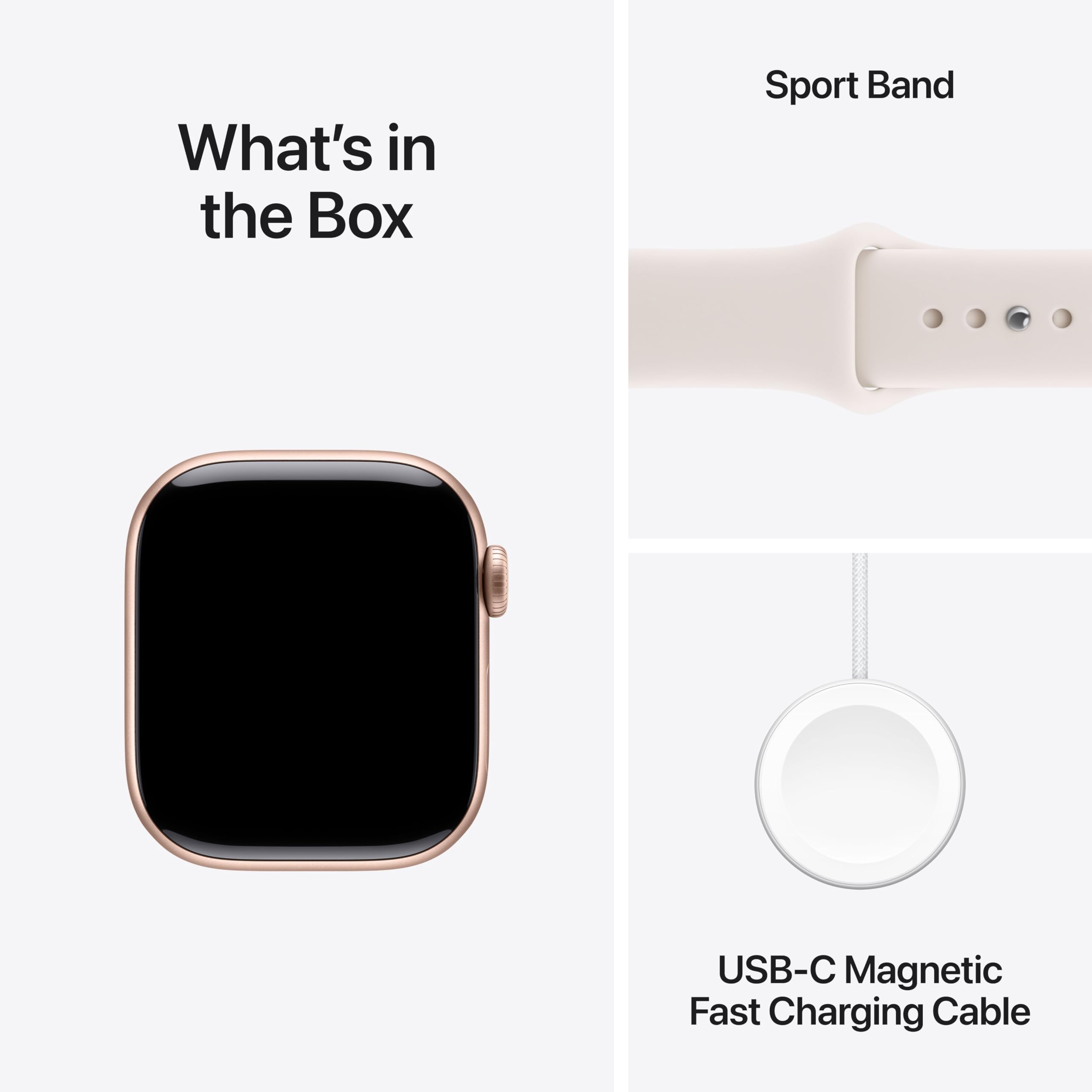 Apple Watch Series 11 [GPS 42mm] Smartwatch with Jet Black Aluminum Case with Black Sport Band - S/M. Sleep Score, Fitness Tracker, Health Monitoring, Always-On Display, Water Resistant