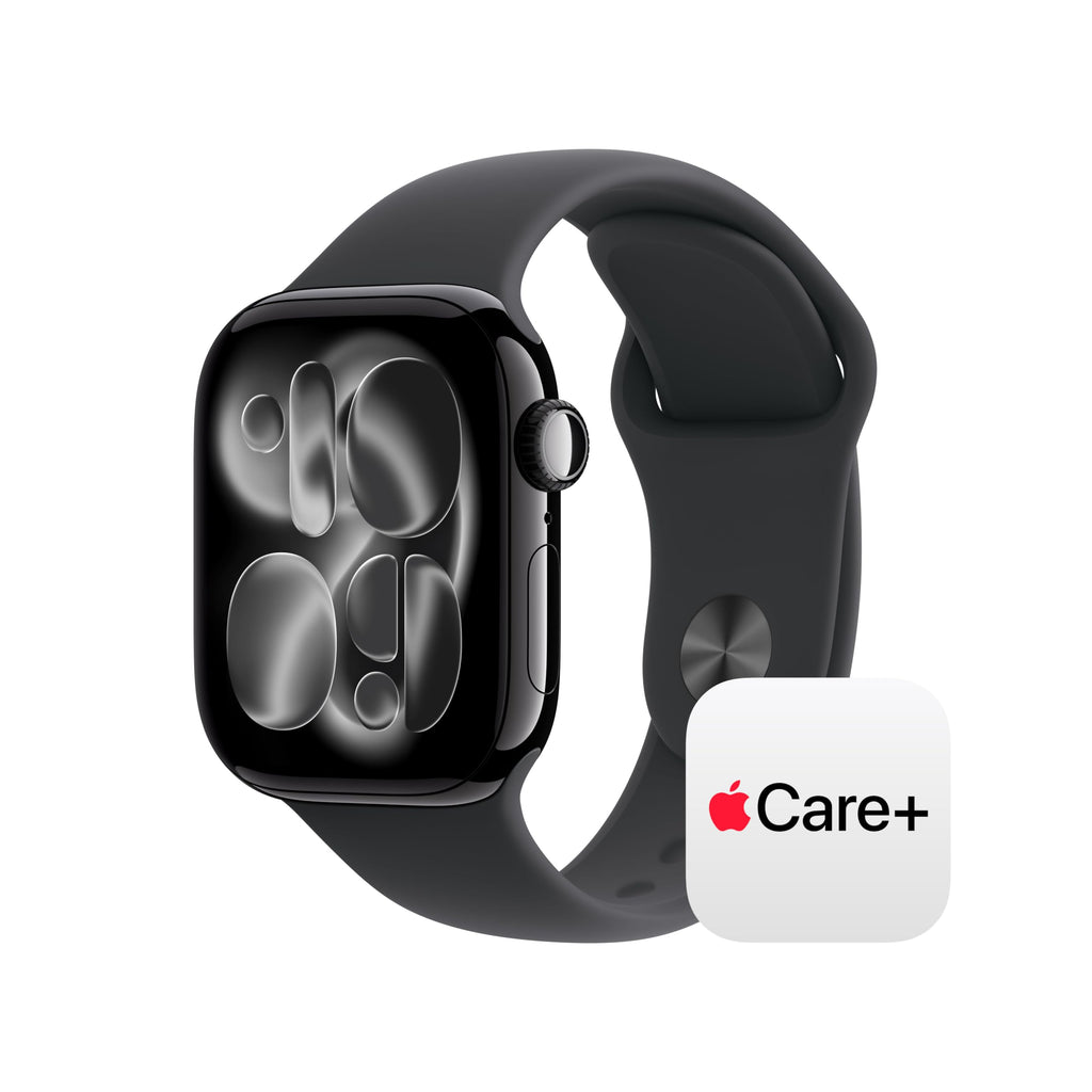 Apple Watch Series 11 [GPS 42mm] Smartwatch with Jet Black Aluminum Case with Black Sport Band - S/M. Sleep Score, Fitness Tracker, Health Monitoring, Always-On Display, Water Resistant