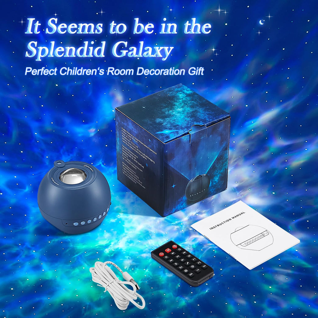 One Fire 360 Lights Galaxy Projector Star Projector Teen Girl Gifts Trendy Stuff Birthday Gifts Teen Boys Gift Ideas Women Gifts Lava Lamp 15 White Noise+ Bluetooth Room Decor Led Lights for Bedroom