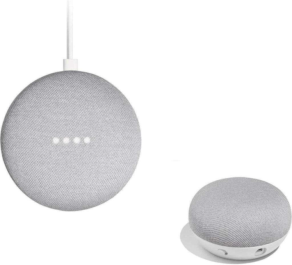 Google Nest Mini 1st Generation Bluetooth Speaker (International Version) with US Power Adapter (Chalk), Gray, GG1STAPG1