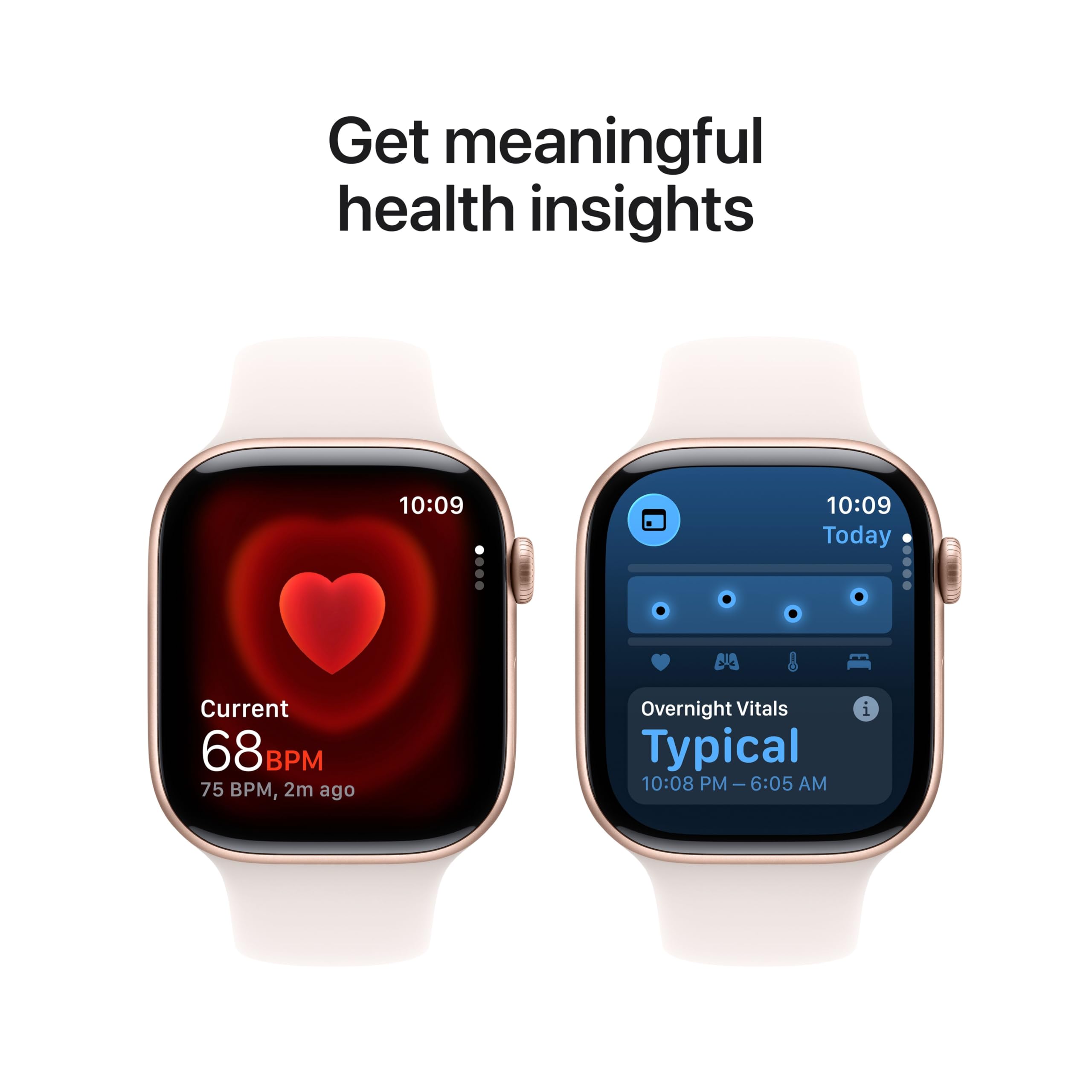 Apple Watch Series 11 [GPS 42mm] Smartwatch with Jet Black Aluminum Case with Black Sport Band - S/M. Sleep Score, Fitness Tracker, Health Monitoring, Always-On Display, Water Resistant