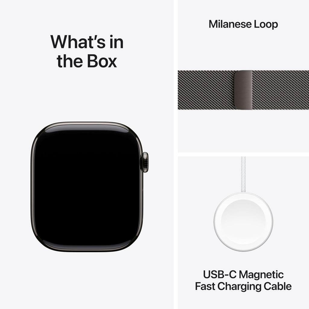 Apple Watch Series 11 [GPS 42mm] Smartwatch with Jet Black Aluminum Case with Black Sport Band - S/M. Sleep Score, Fitness Tracker, Health Monitoring, Always-On Display, Water Resistant