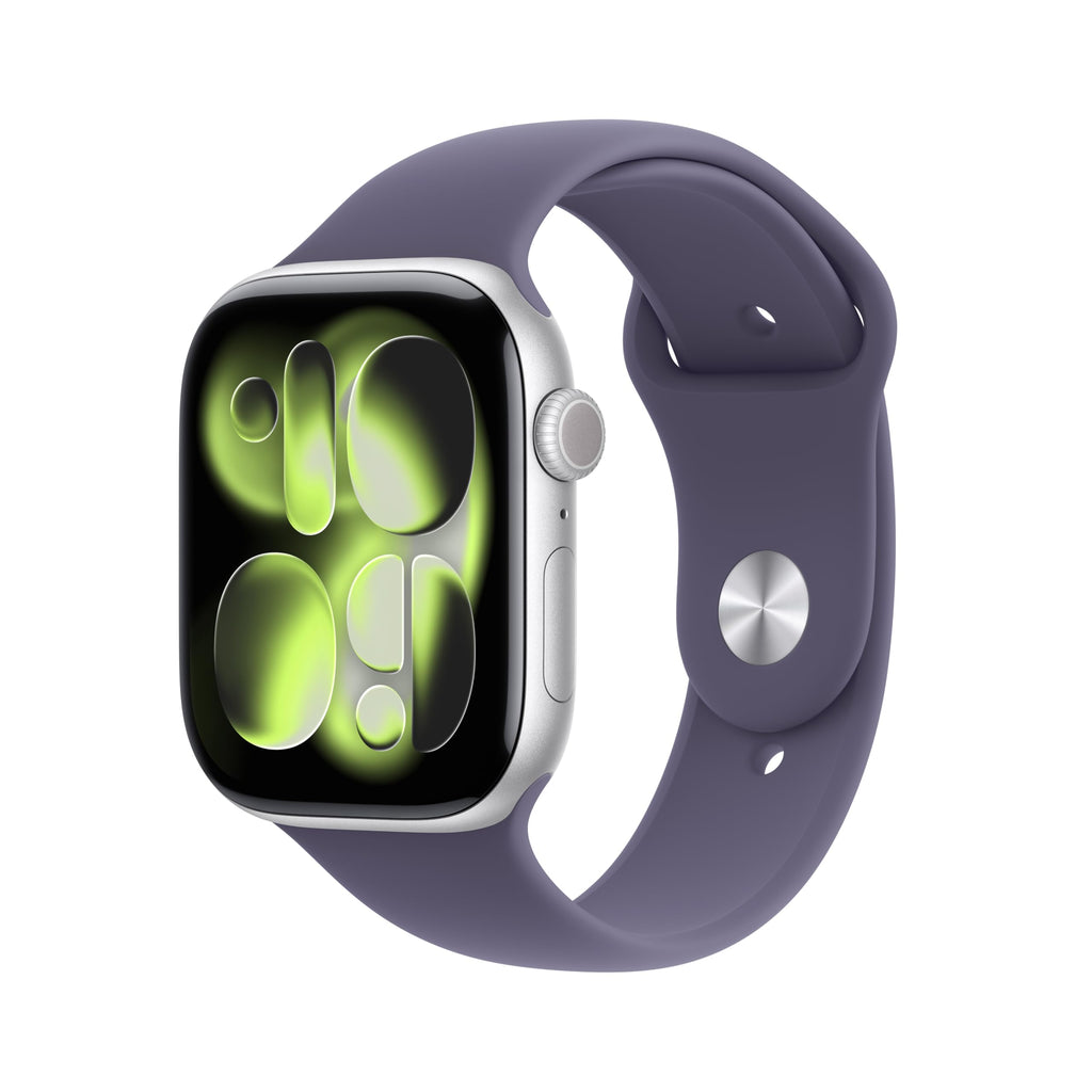 Apple Watch Series 11 [GPS 42mm] Smartwatch with Jet Black Aluminum Case with Black Sport Band - S/M. Sleep Score, Fitness Tracker, Health Monitoring, Always-On Display, Water Resistant