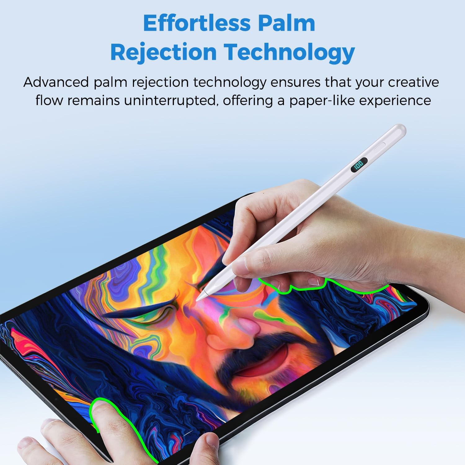 Stylus Pencil Magnétique pour iPad — Anti-Paume, Détection d'Inclinaison, Charge USB-C Rapide