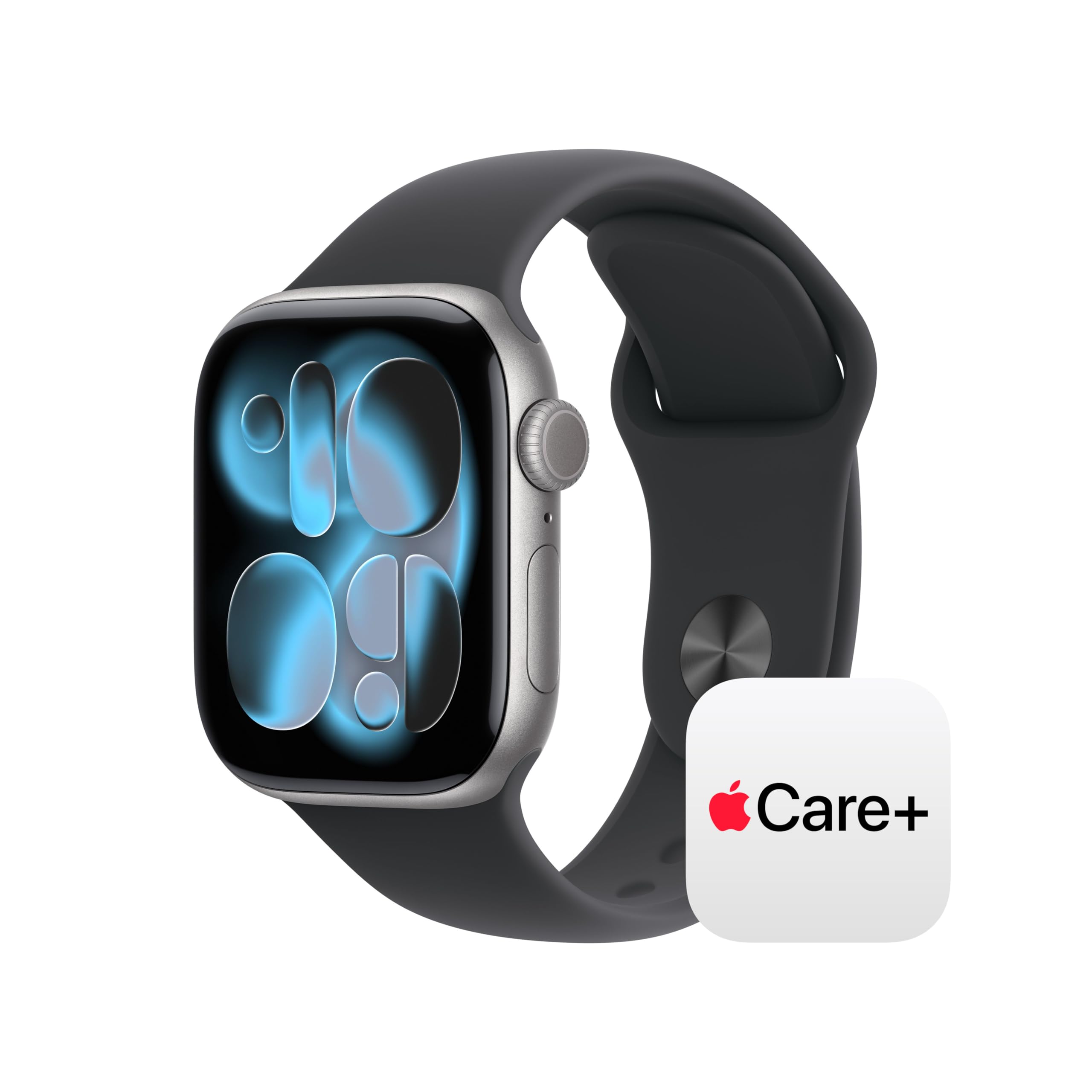 Apple Watch Series 11 [GPS 42mm] Smartwatch with Jet Black Aluminum Case with Black Sport Band - S/M. Sleep Score, Fitness Tracker, Health Monitoring, Always-On Display, Water Resistant