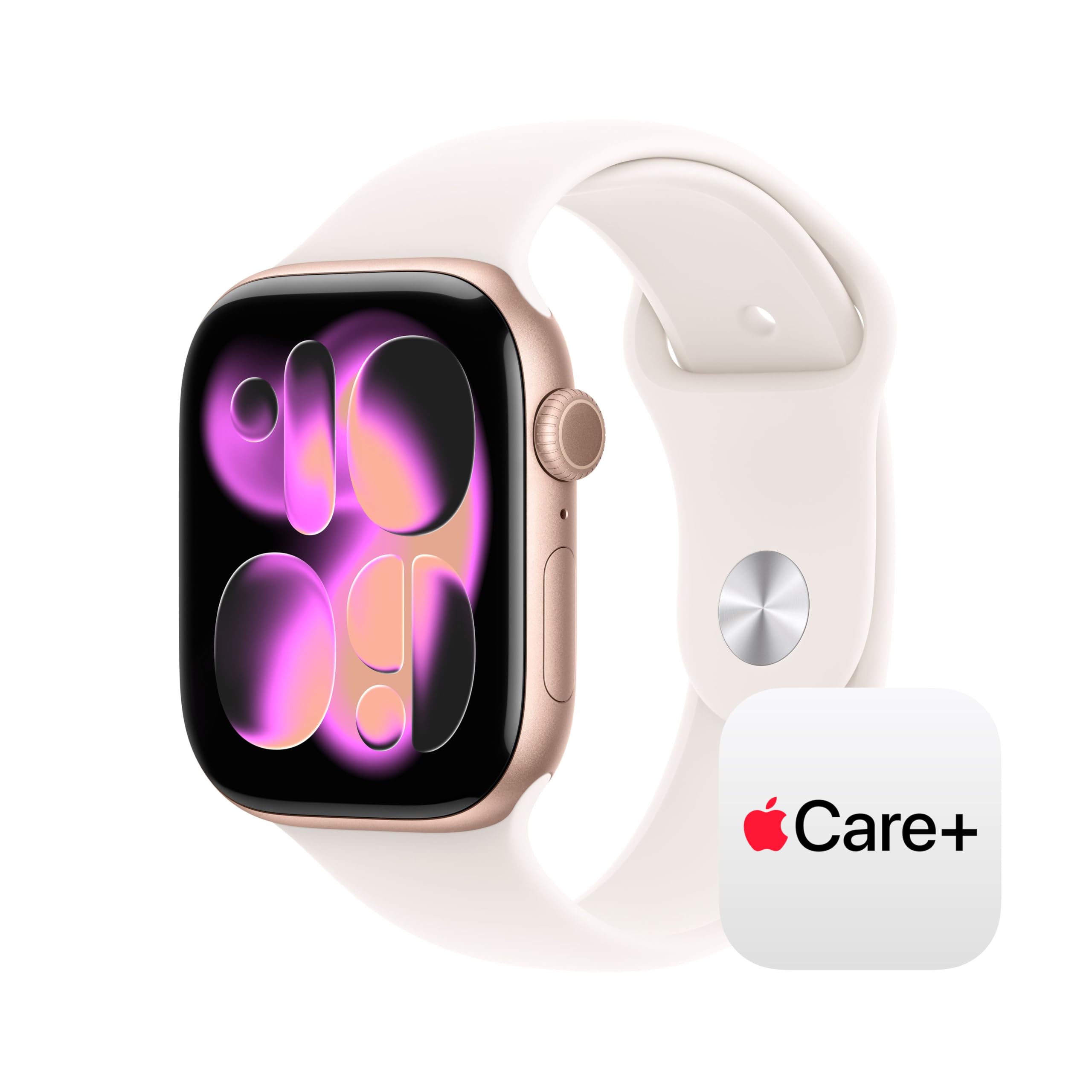 Apple Watch Series 11 [GPS 42mm] Smartwatch with Jet Black Aluminum Case with Black Sport Band - S/M. Sleep Score, Fitness Tracker, Health Monitoring, Always-On Display, Water Resistant