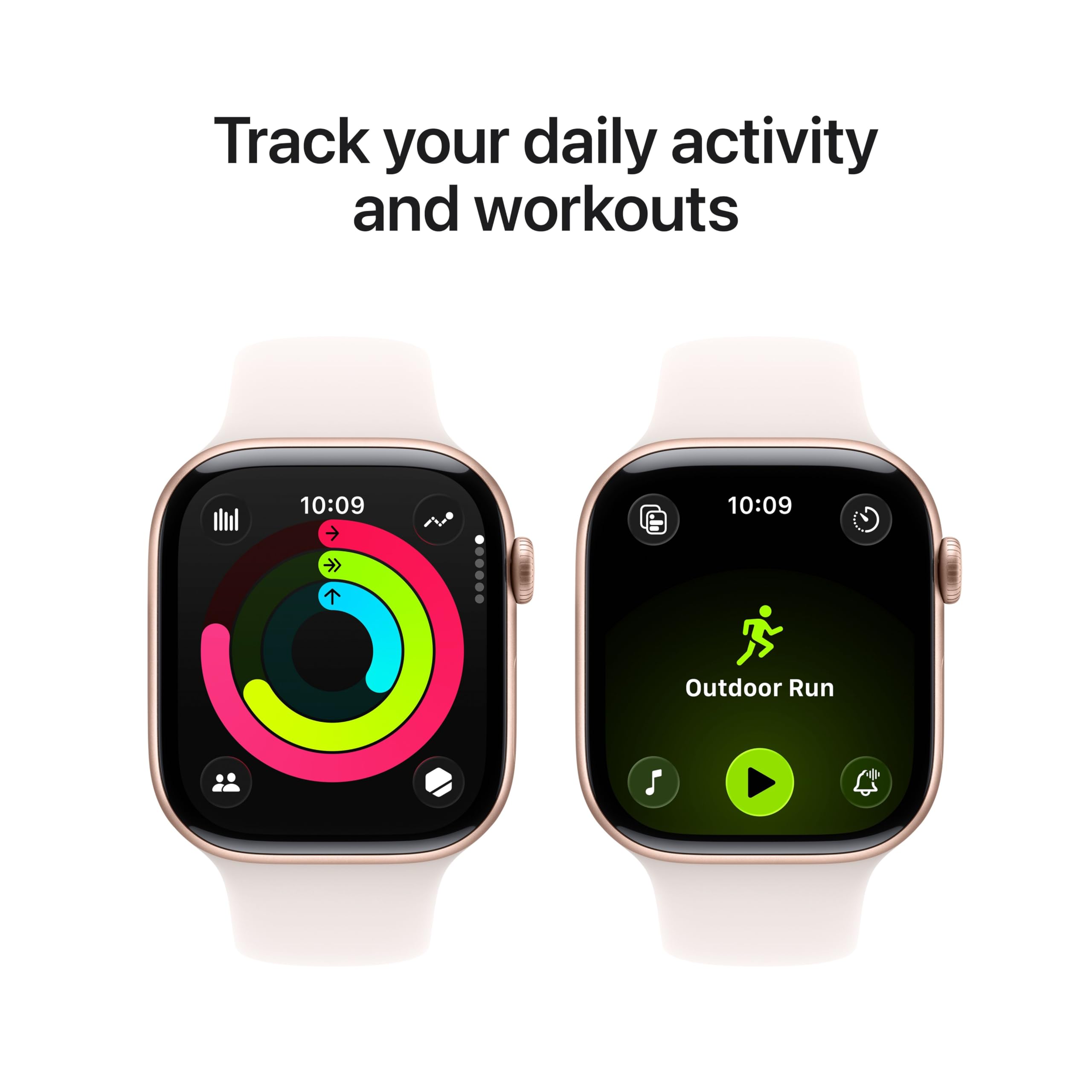 Apple Watch Series 11 [GPS 42mm] Smartwatch with Jet Black Aluminum Case with Black Sport Band - S/M. Sleep Score, Fitness Tracker, Health Monitoring, Always-On Display, Water Resistant