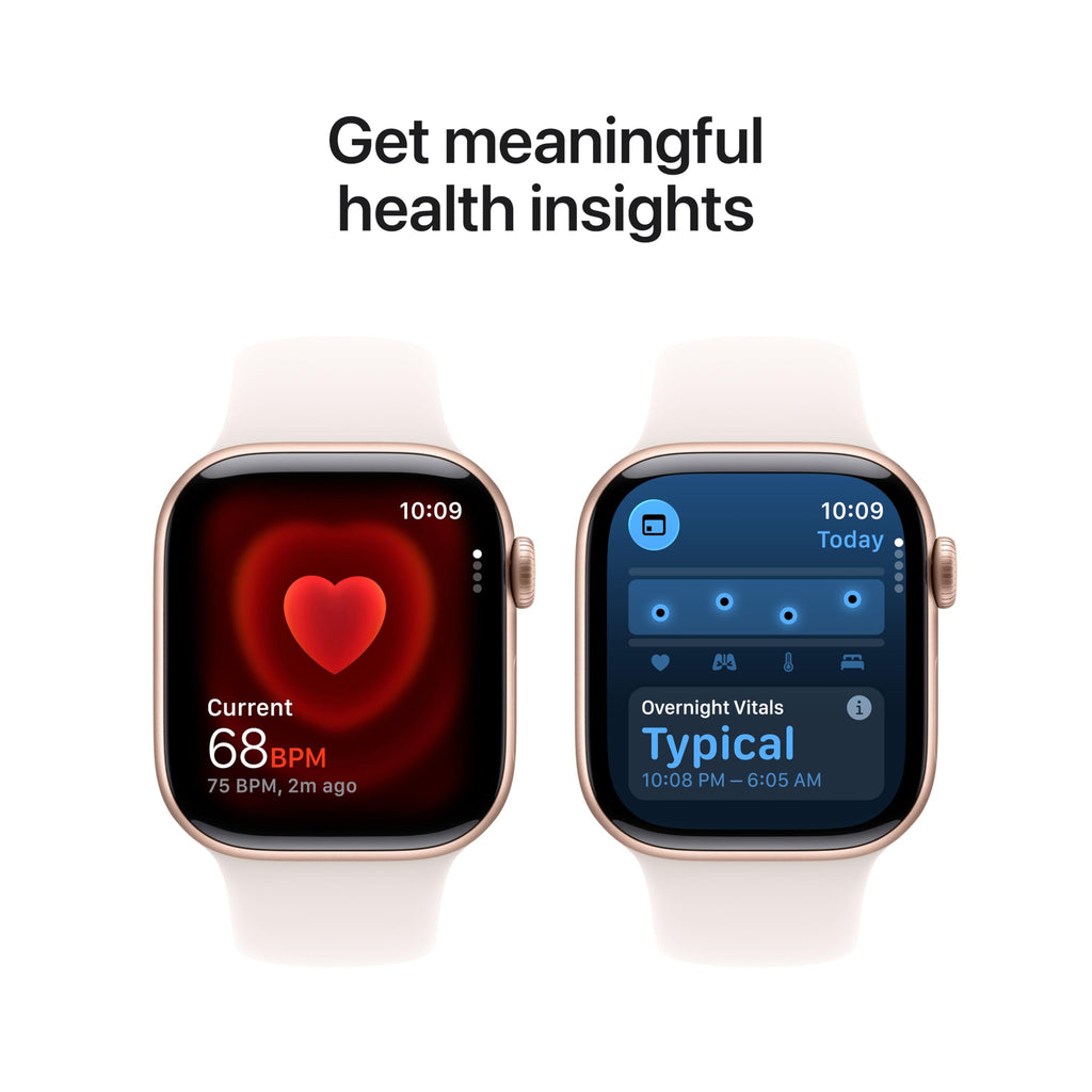 Apple Watch Series 11 [GPS 42mm] Smartwatch with Jet Black Aluminum Case with Black Sport Band - S/M. Sleep Score, Fitness Tracker, Health Monitoring, Always-On Display, Water Resistant