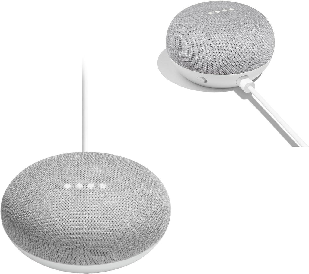 Google Nest Mini 1st Generation Bluetooth Speaker (International Version) with US Power Adapter (Chalk), Gray, GG1STAPG1