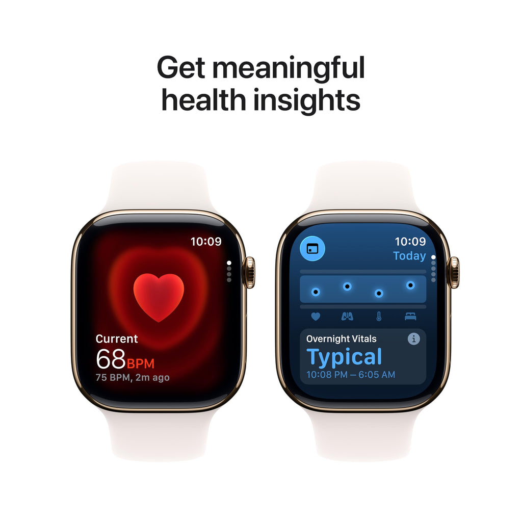 Apple Watch Series 11 [GPS 42mm] Smartwatch with Jet Black Aluminum Case with Black Sport Band - S/M. Sleep Score, Fitness Tracker, Health Monitoring, Always-On Display, Water Resistant