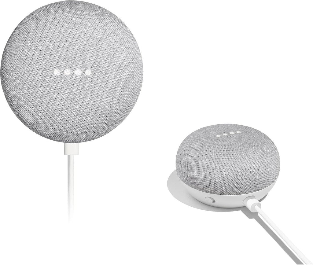 Google Nest Mini 1st Generation Bluetooth Speaker (International Version) with US Power Adapter (Chalk), Gray, GG1STAPG1