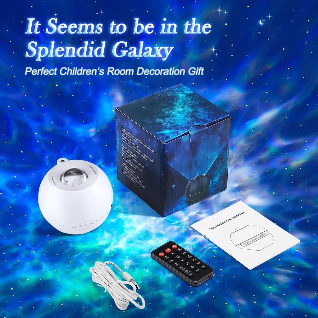 One Fire 360 Lights Galaxy Projector Star Projector Teen Girl Gifts Trendy Stuff Birthday Gifts Teen Boys Gift Ideas Women Gifts Lava Lamp 15 White Noise+ Bluetooth Room Decor Led Lights for Bedroom