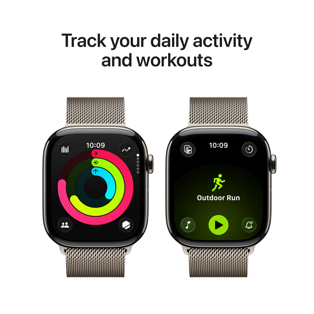 Apple Watch Series 11 [GPS 42mm] Smartwatch with Jet Black Aluminum Case with Black Sport Band - S/M. Sleep Score, Fitness Tracker, Health Monitoring, Always-On Display, Water Resistant
