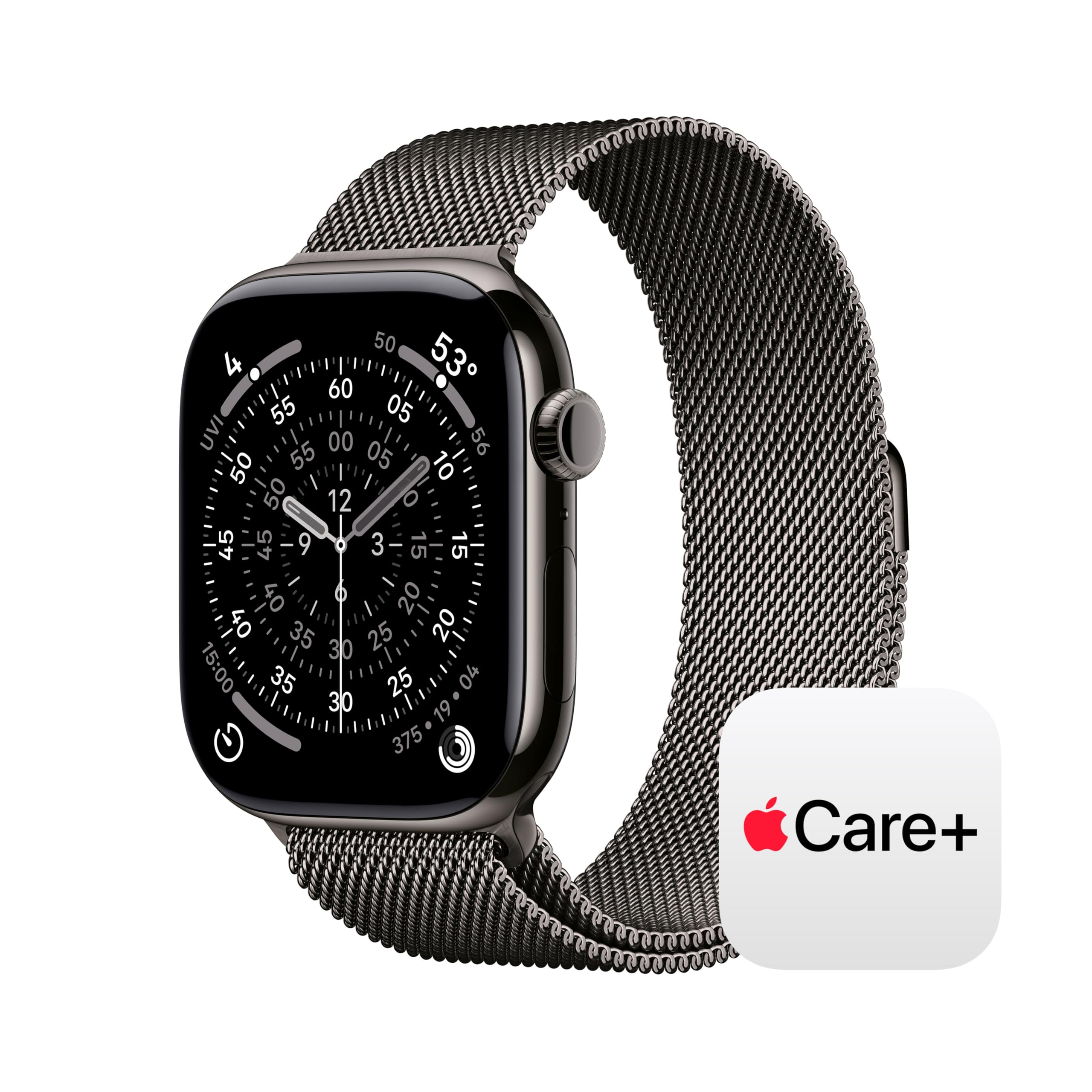 Apple Watch Series 11 [GPS 42mm] Smartwatch with Jet Black Aluminum Case with Black Sport Band - S/M. Sleep Score, Fitness Tracker, Health Monitoring, Always-On Display, Water Resistant